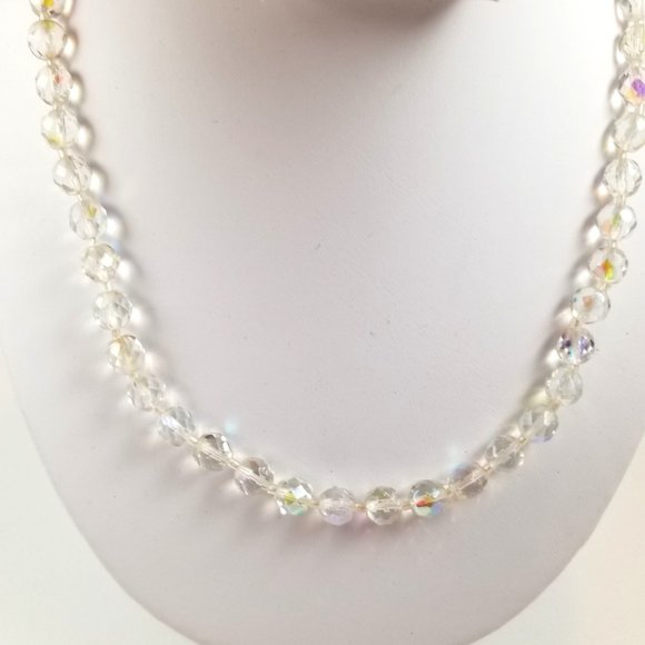 Long Vintage Czech Glass Necklace - Picture 2 of 7